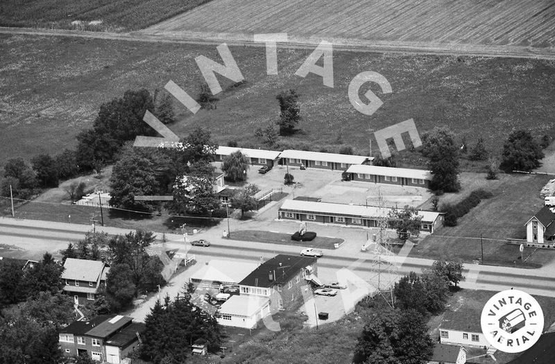 Shiawassee House Motel (Central Motel) - 1984 Aerial (newer photo)